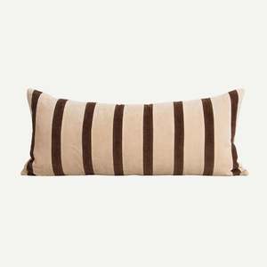 Homewares: Huxley Natural/Chocolate Cushion