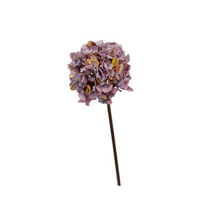 Planters: Dried-Look Hydrangea Lavender - 48.5cm