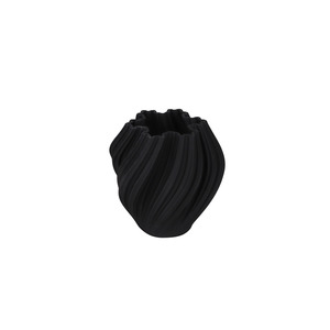 Planters: Amelie Black Ceramic Vase - Small