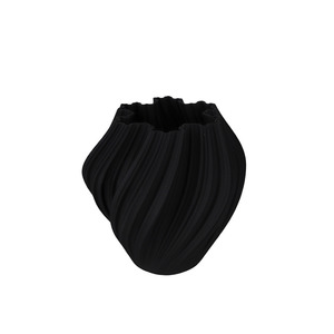 Planters: Amelie Black Ceramic Vase - Large