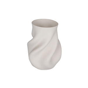 Homewares: Bella White 3D Ceramic Vase - Large