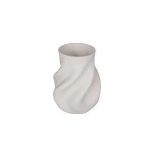 Homewares: Bella White 3D Ceramic Vase - Small