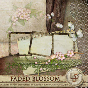 Digital Scrapbooking: Faded Blossom