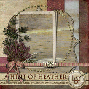 Digital Scrapbooking: A Hint of Heather