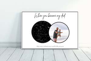 Star Maps: Star Map Canvas- For Dad