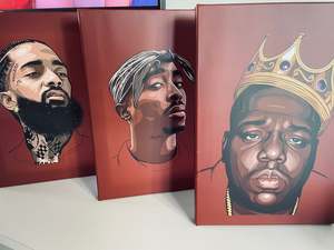 Rap Collection: Set of 3 - NIPSEY, BIGGIE, TUPAC