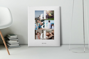 Fathers Day: Dad- 6 Photo Collage Canvas