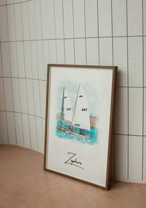 Custom Boat Portrait- Watercolour Drawing