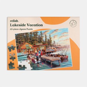 Lakeside Vacation Relish Dementia Jigsaw Puzzle – 63 Piece