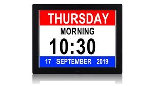 Products: Jumbo Digital Day Clock 15″ ideal for reception areas