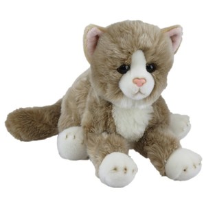 Soft Cat Beige Lying 36cm 30387