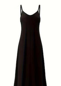 Kaftans: Black Slip  - Long