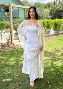 Avemaria Kimono - Pacific White