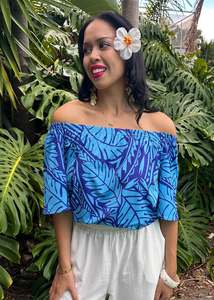 Tops: Manamea Top - Blue Breadfruit