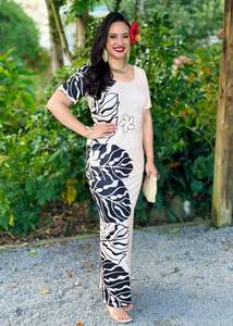 Puletasi Two Piece: Leata Puletasi - Warm Opal