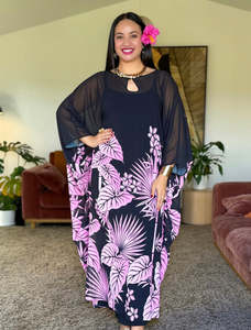 Kaftans: Cleo Kaftan - Bamboo Blossom