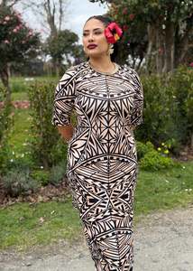 Puletasi Two Piece: Malia Puletasi - Truffle