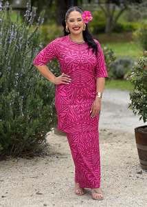 Puletasi Two Piece: Malia Puletasi - Spring Fling