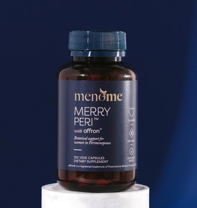 Products: Merry Peri® with affron® - menopause supplement, NZ made by MenoMe®