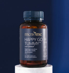 Products: Happy Go Tummy® (with Livaux®) for digestive support - MenoMe®