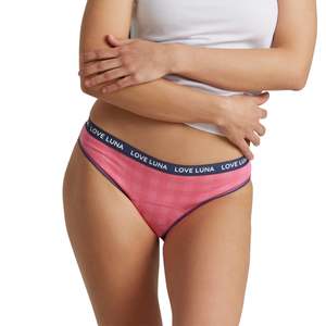 Period Underwear: Love Luna First (Teen) Bikini Brief – PINK GINGHAM