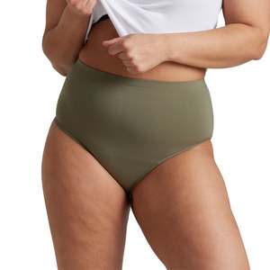 Period Underwear: Period Swim Full Brief – Khaki