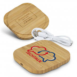 Vita Bamboo Wireless Charger Ã¢â‚¬â€œ Square