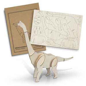 Toys: BRANDCRAFT Brachiosaurus Wooden Model
