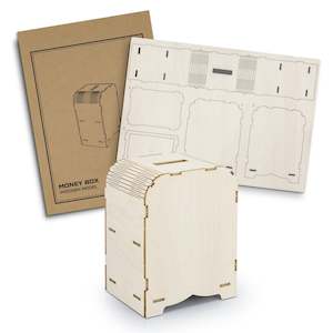 Toys: BRANDCRAFT Money Box Wooden Model