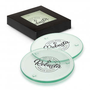 Coasters: Venice Glass Coaster Set of 4 - Round