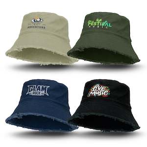 Raw Edge Bucket Hat