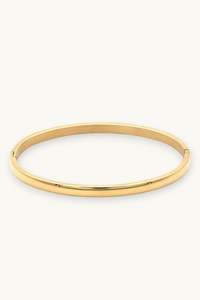 Gold Bracelets: Milan Bangle