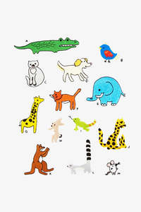 Dmc Threads: Animal Alphabet A-M DMC Embroidery Kit