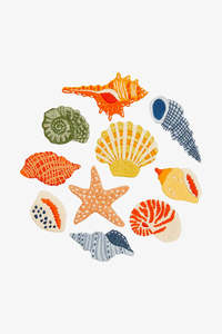 Seashells DMC Embroidery Kit