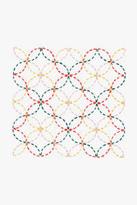 Sashiko Curves DMC Embroidery Kit