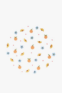 Peaches DMC Embroidery Kit