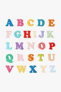 Bright Alphabet DMC Embroidery Kit