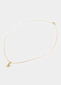 Necklaces Category: Icon Letter Necklace - 18k Gold Plated