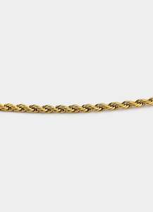 Necklaces Category: Rope Chain 2mm - 18k Gold Plated