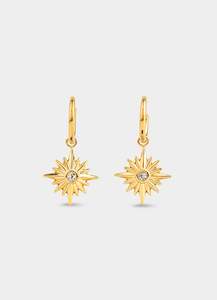 2 For 50 Nzd Bundle: Nova Star Earrings - 18K Gold Plated