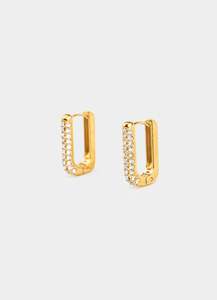 Sloane Hoop Earrings - 18K Gold Plated