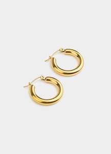 2 For 60 Nzd Bundle: Classic Hoop Earring - 18K Gold Plated