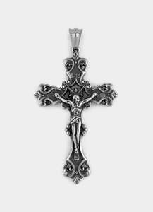 Crucible Cross Pendant - Burnished Stainless Steel