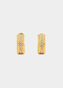 2 For 60 Nzd Bundle: Auric Weave Earrings - 18K Gold Plated