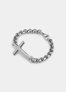 Box Cross Bracelet - Stainless Steel
