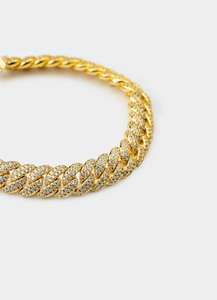 Bracelets Category: Vice Bracelet -  Iced 18K Gold Plated