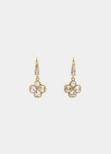 Vendetta Four Leaf Chandelier Earring - 18k Gold Plated