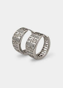 Greca Icy Band Earring - Stainless Steel