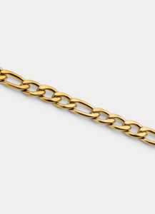 Figaro Bracelet 4mm - 18K Gold Plated