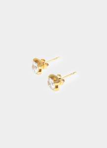 Mens Earrings And Studs: Claw Stud Earring - 18K Gold Plated